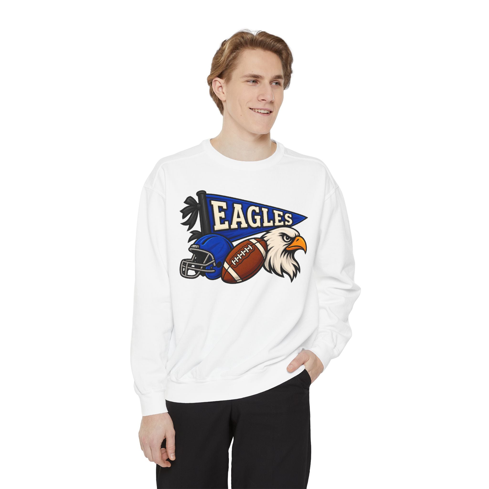 Eagles Vintage Football Crewneck Sweatshirt