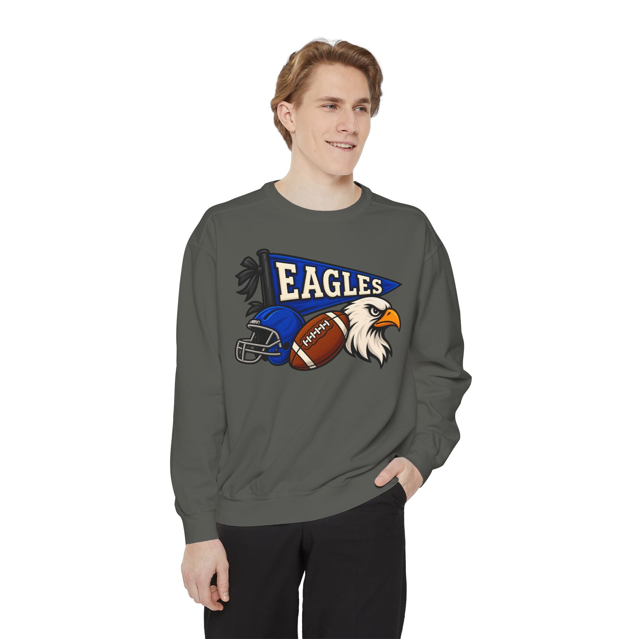 Eagles Vintage Football Crewneck Sweatshirt