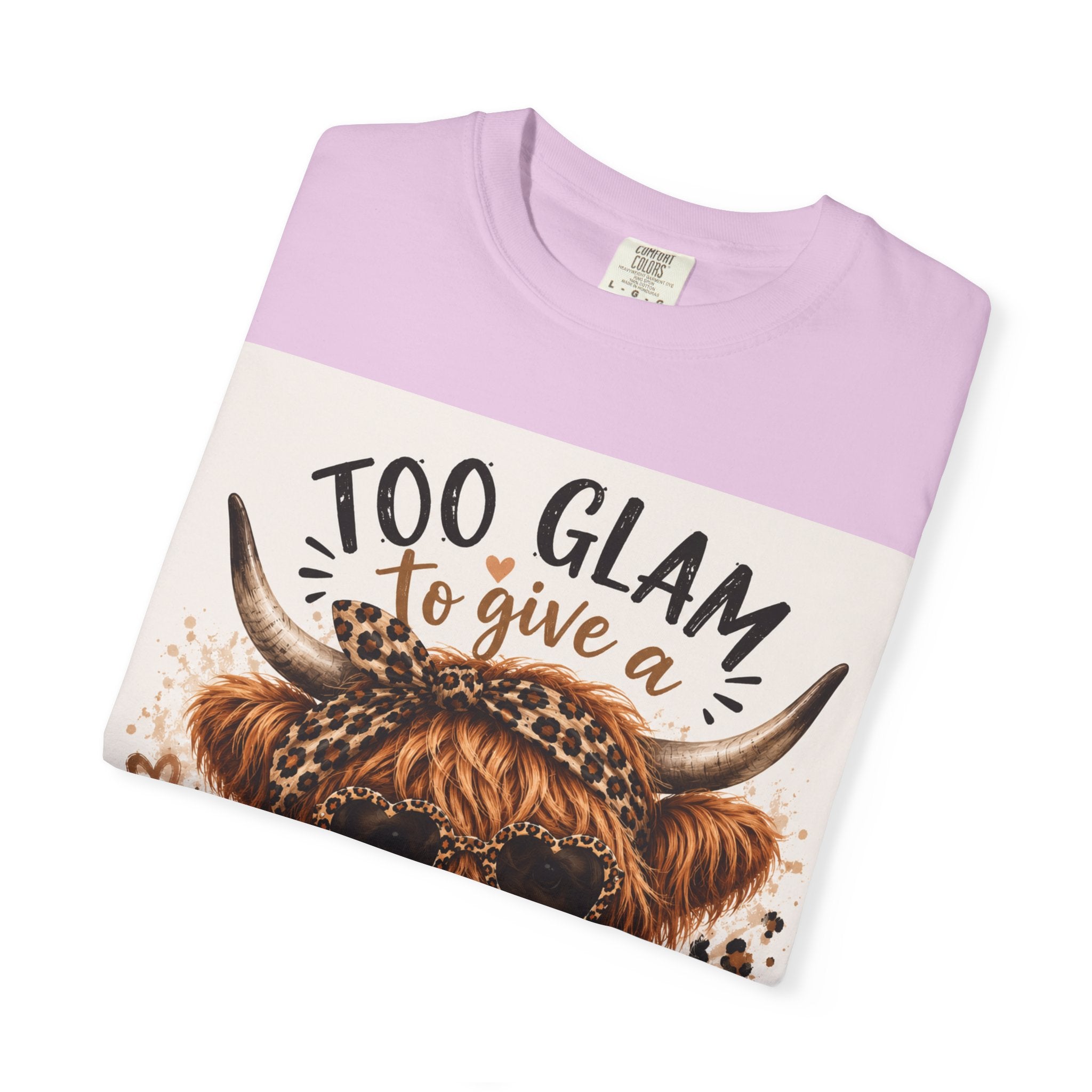 Too Glam to Give a Damn Cow Graphic T-Shirt