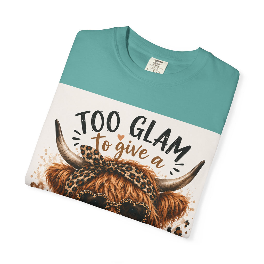 Too Glam to Give a Damn Cow Graphic T-Shirt