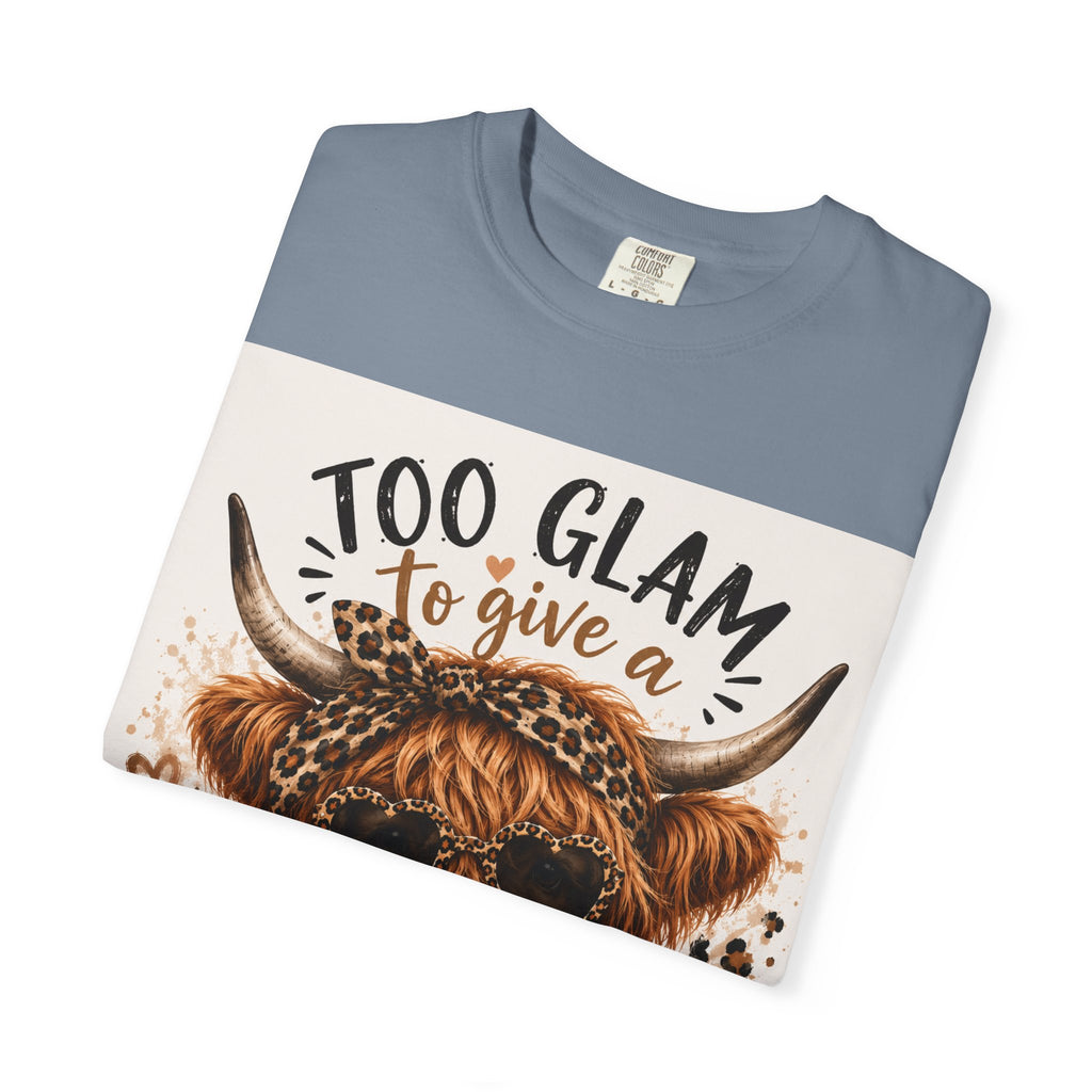 Too Glam to Give a Damn Cow Graphic T-Shirt