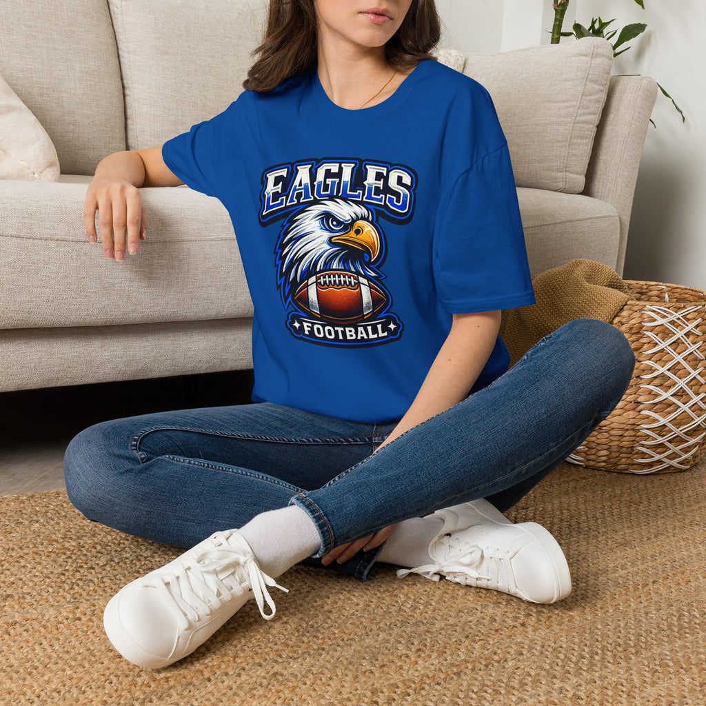 Eagles Football T-Shirt — Bold Eagle Helmet Graphic Tee