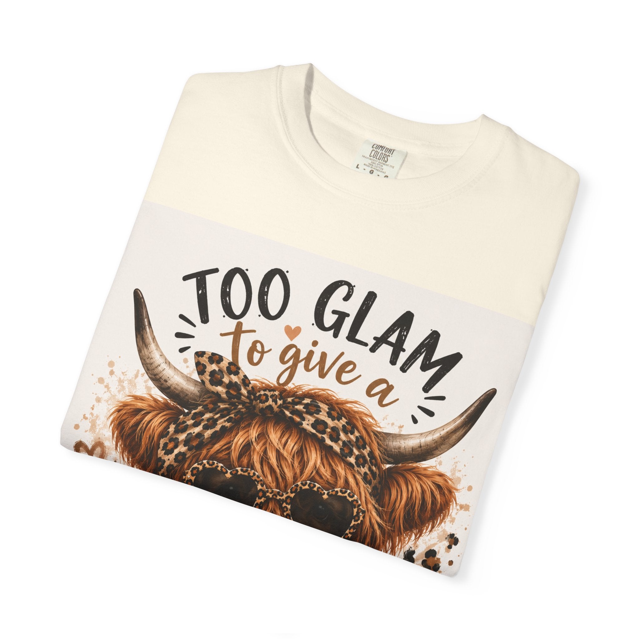 Too Glam to Give a Damn Cow Graphic T-Shirt