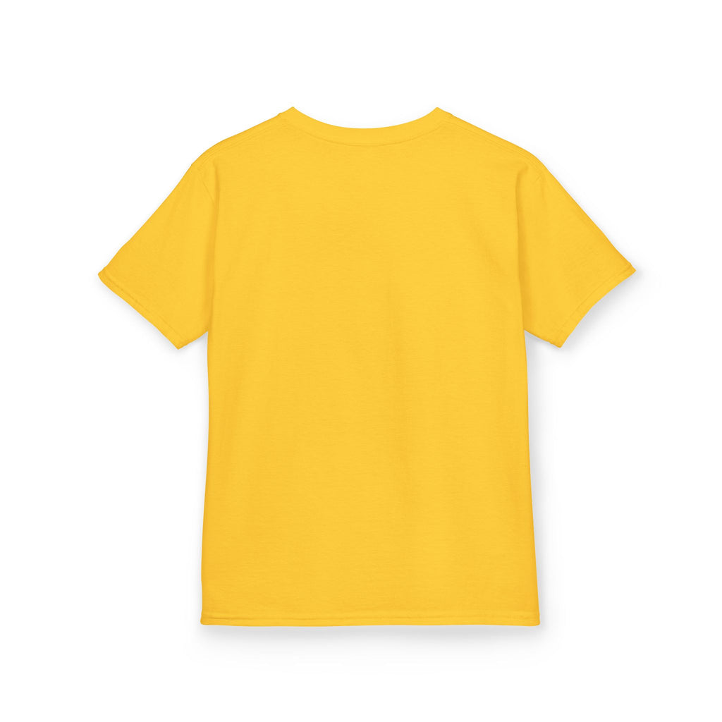 Kids Halloween Tee — "Too Cute to Spook" Black Cat Pumpkin Shirt