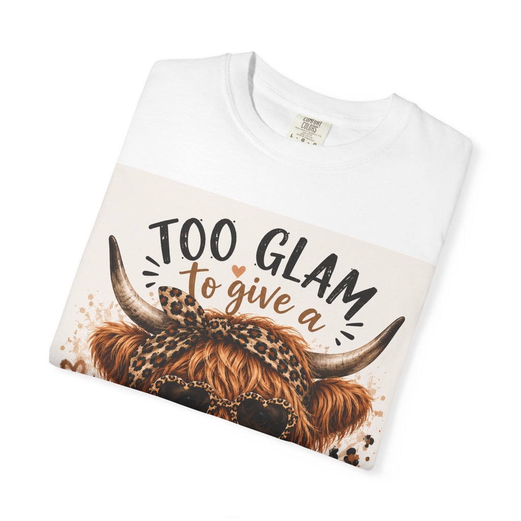 Too Glam to Give a Damn Cow Graphic T-Shirt
