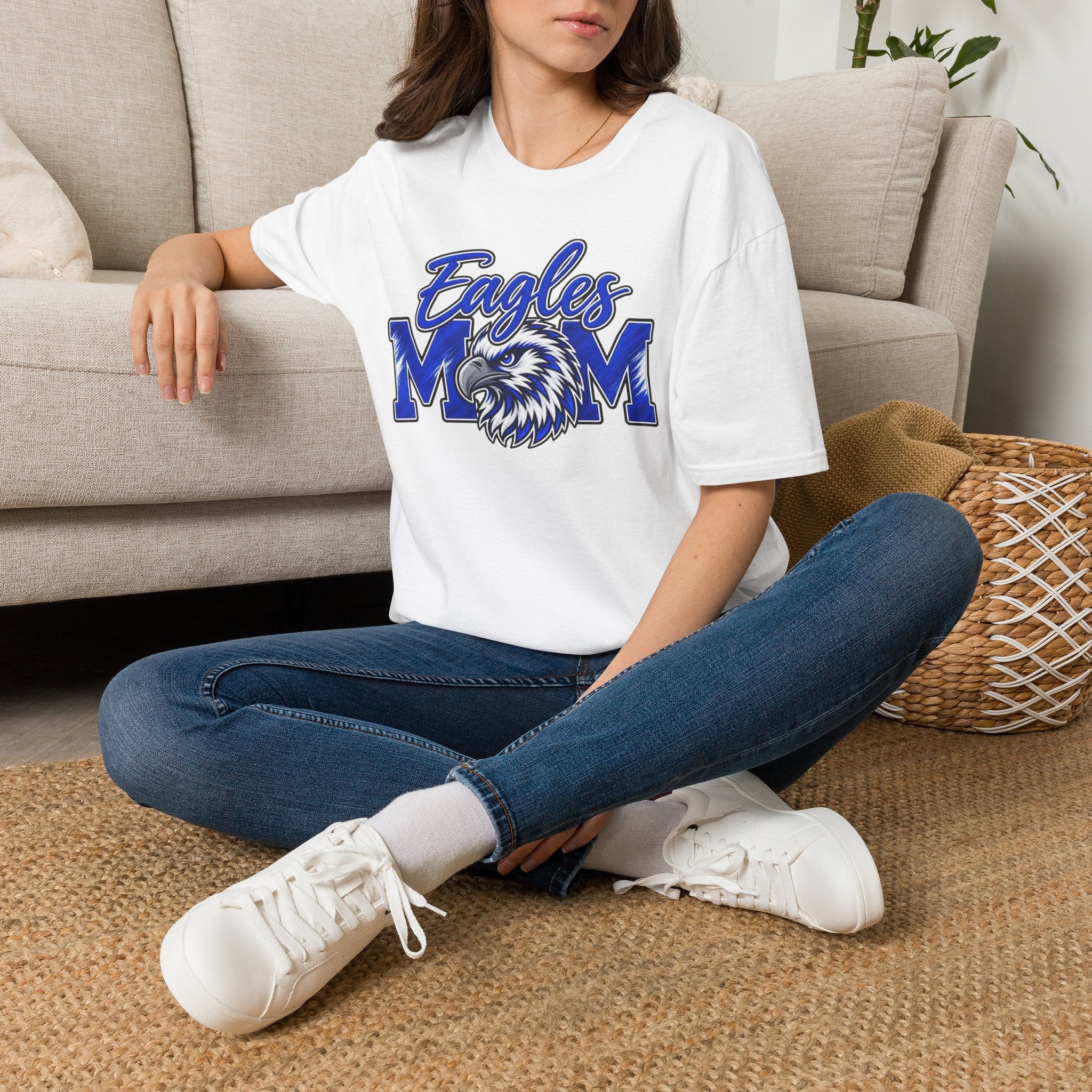 Eagles Mom T-Shirt — Proud Blue Eagle Mom Tee