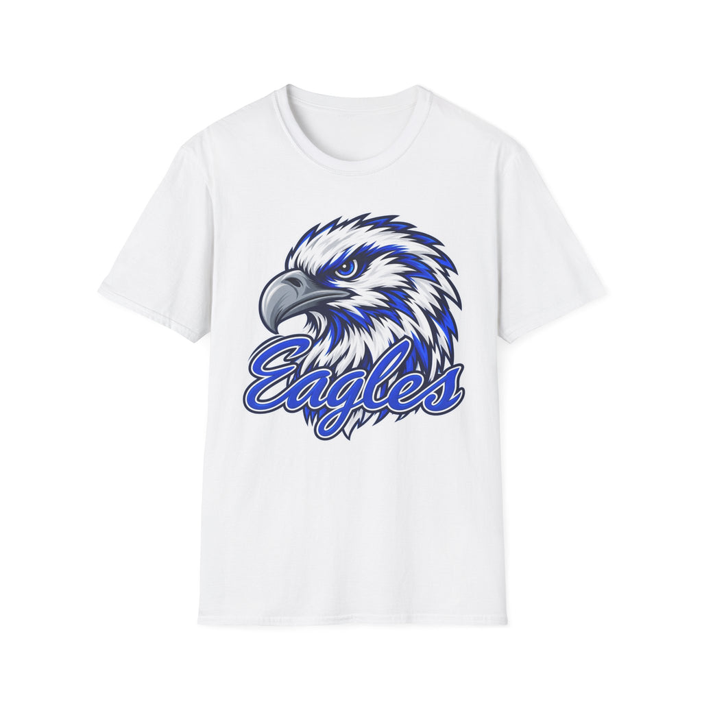 Eagles Graphic T-Shirt — Fierce Blue Eagle Head School Spirit Tee