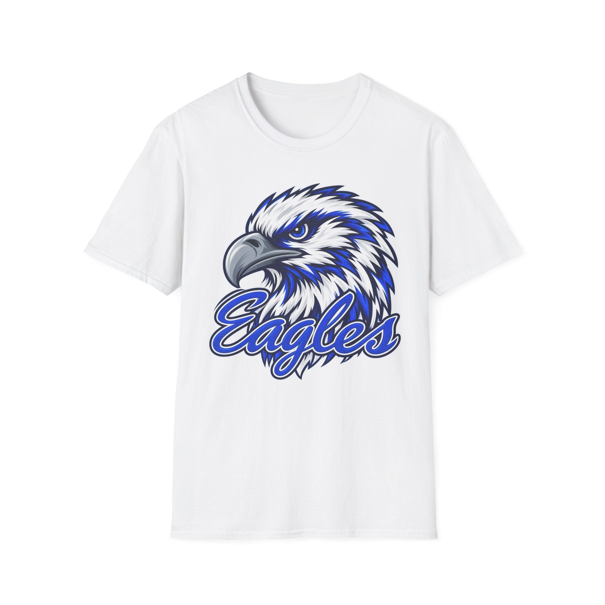 Eagles Graphic T-Shirt — Fierce Blue Eagle Head School Spirit Tee