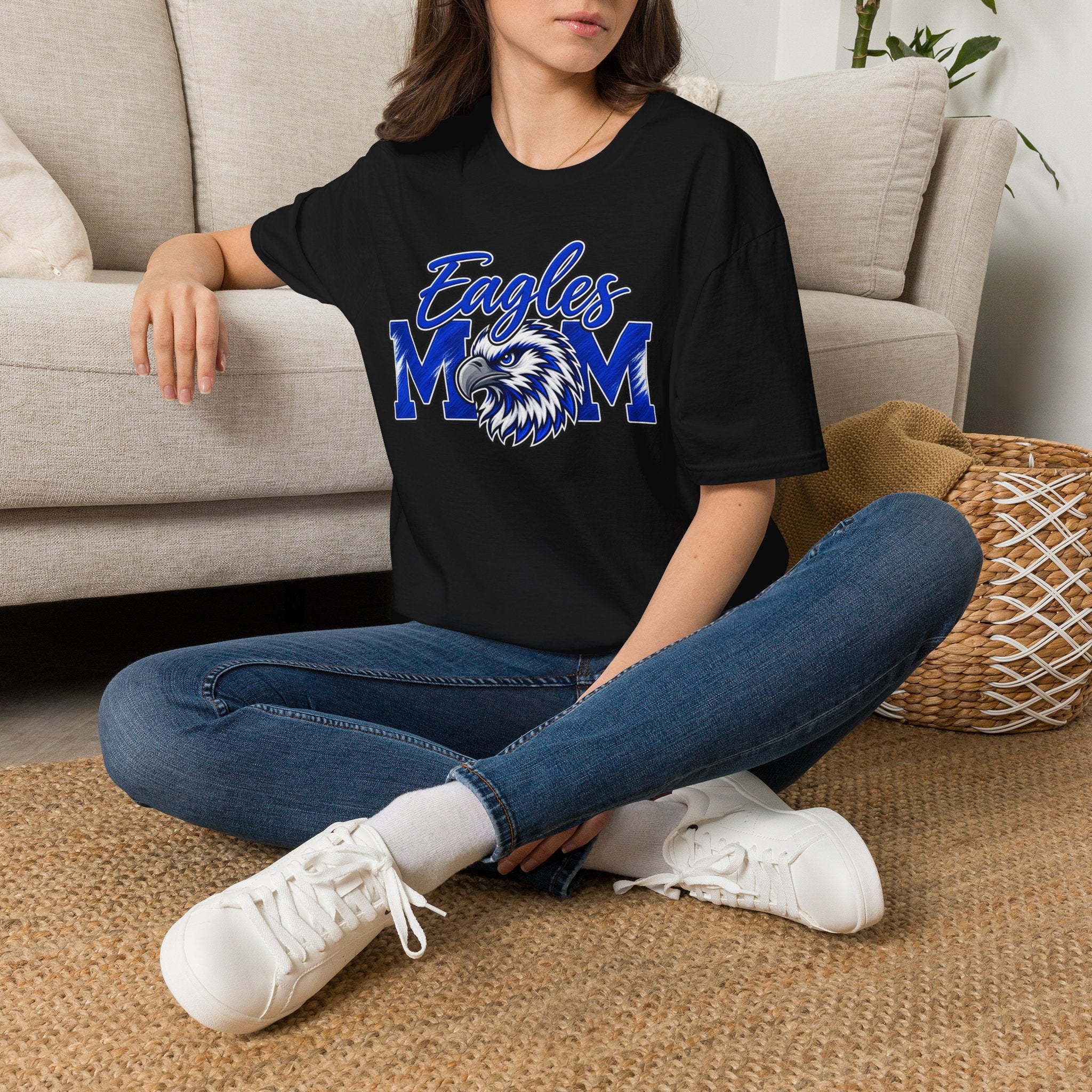 Eagles Mom T-Shirt — Proud Blue Eagle Mom Tee