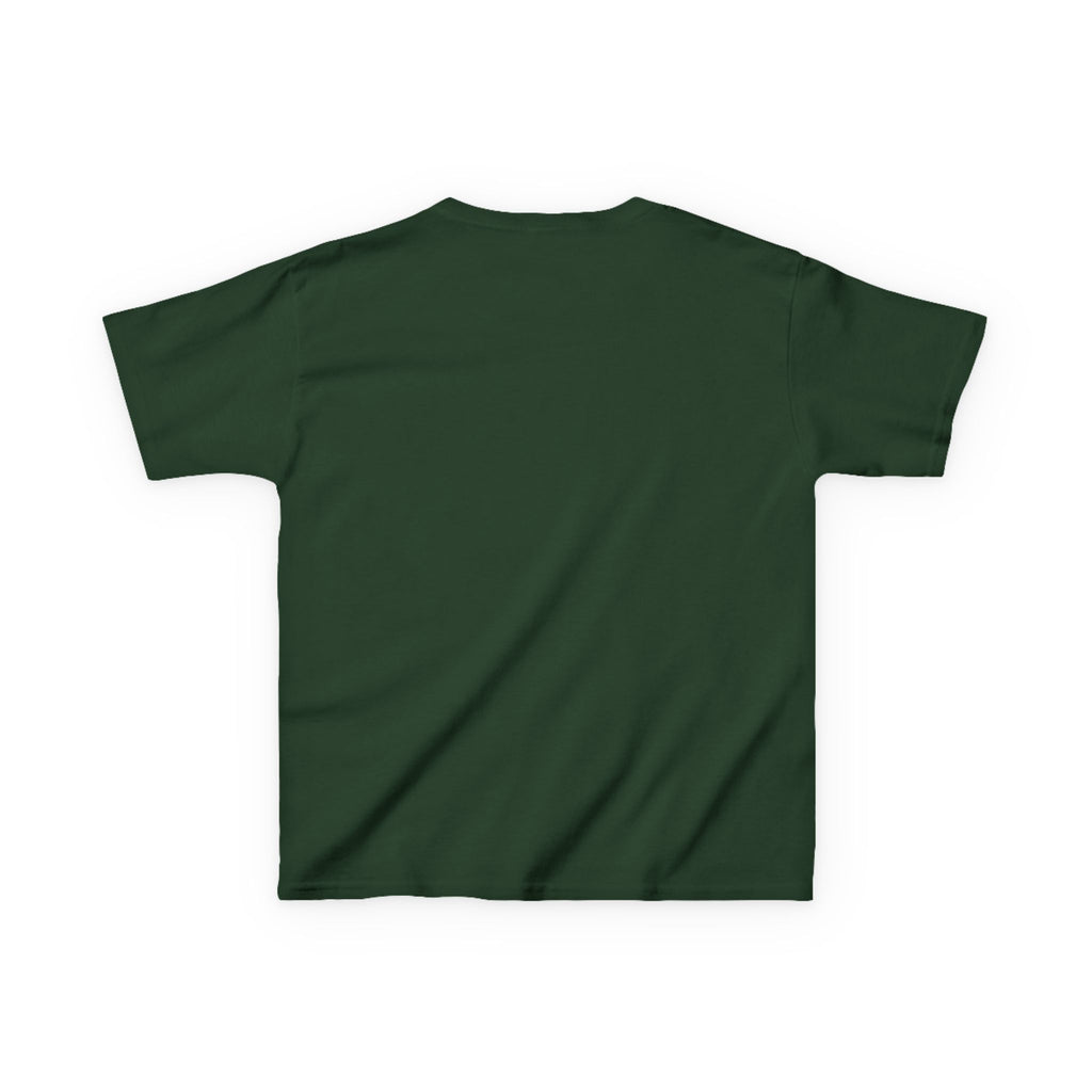 Kids Halloween Tee — "Too Cute to Spook" Black Cat Pumpkin Shirt