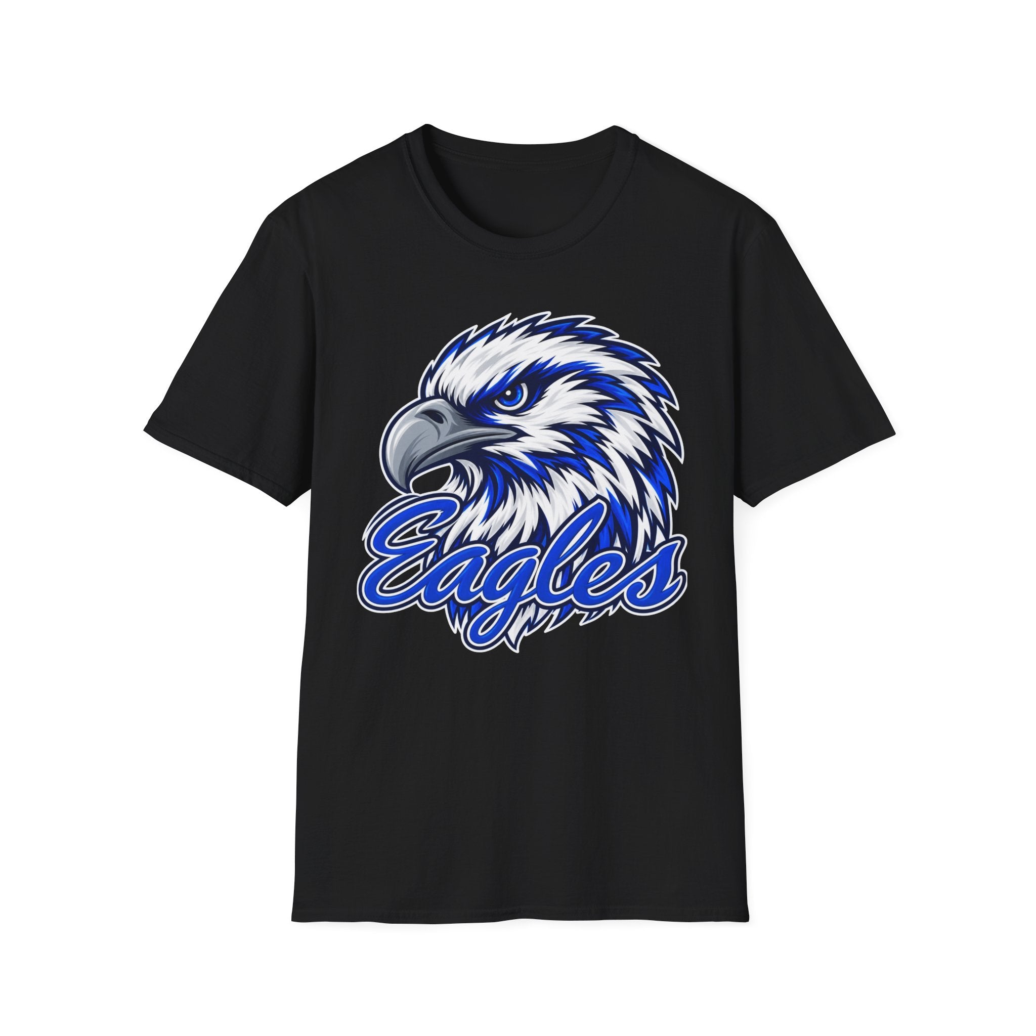 Eagles Graphic T-Shirt — Fierce Blue Eagle Head School Spirit Tee