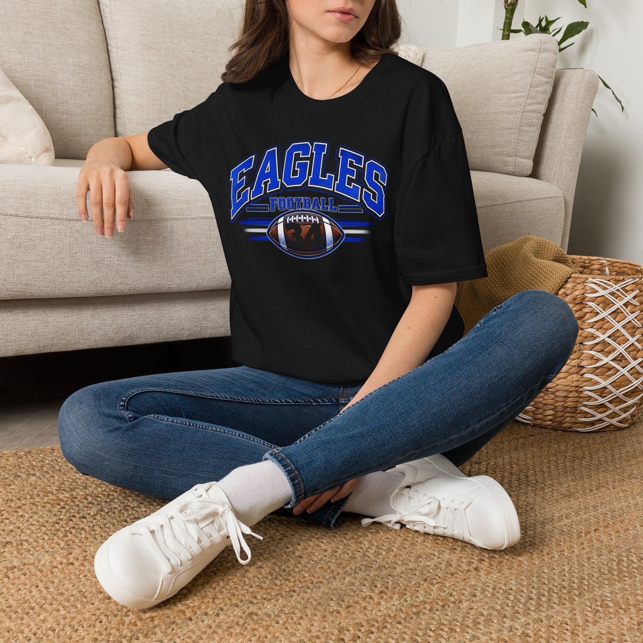Eagles Football T-Shirt — Retro Team Logo Tee for Fans