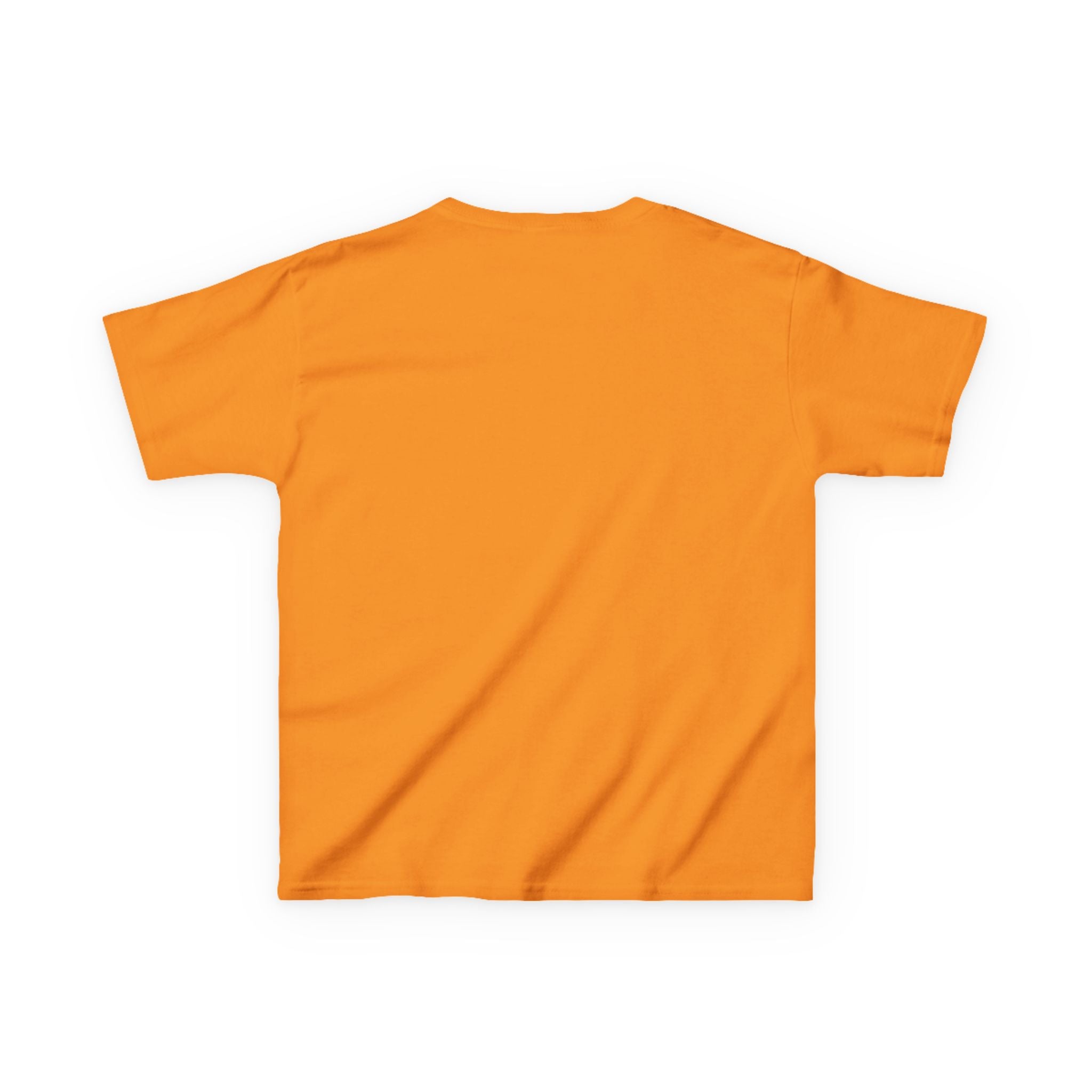 Kids Halloween Tee — "Too Cute to Spook" Black Cat Pumpkin Shirt