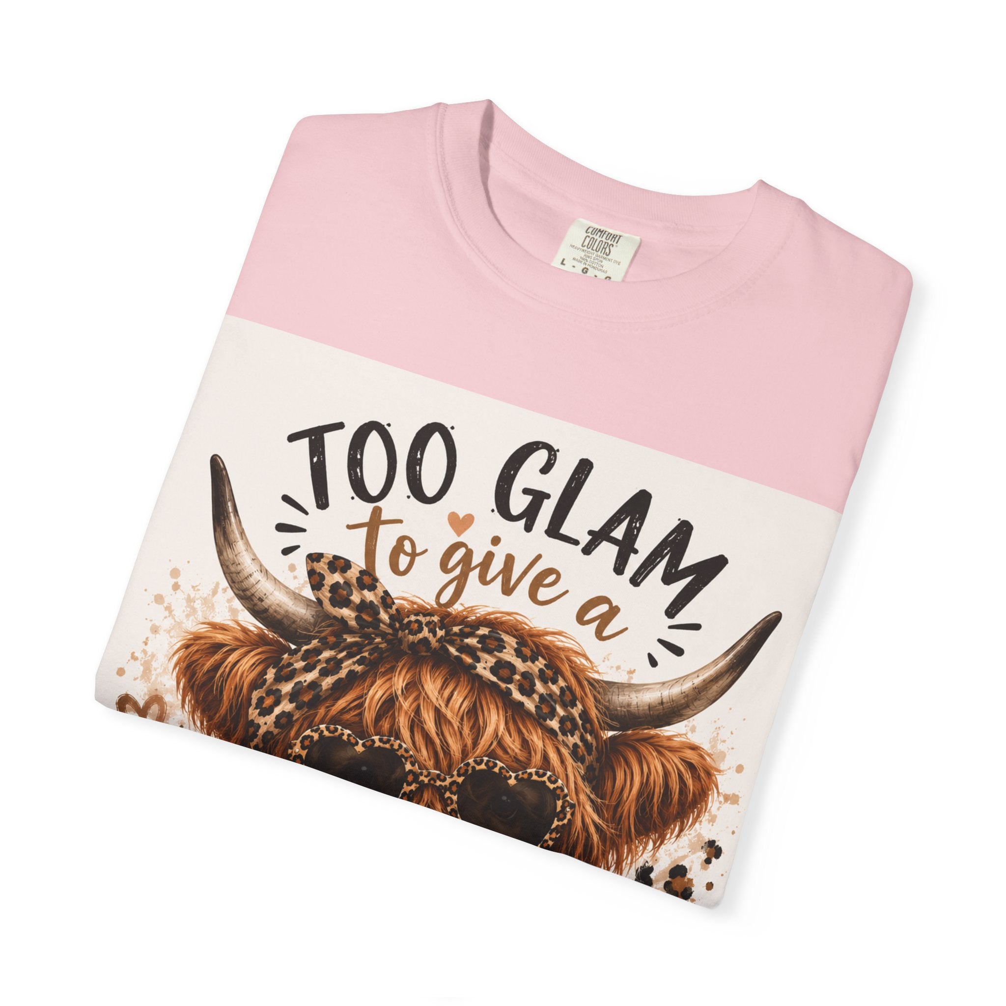 Too Glam to Give a Damn Cow Graphic T-Shirt