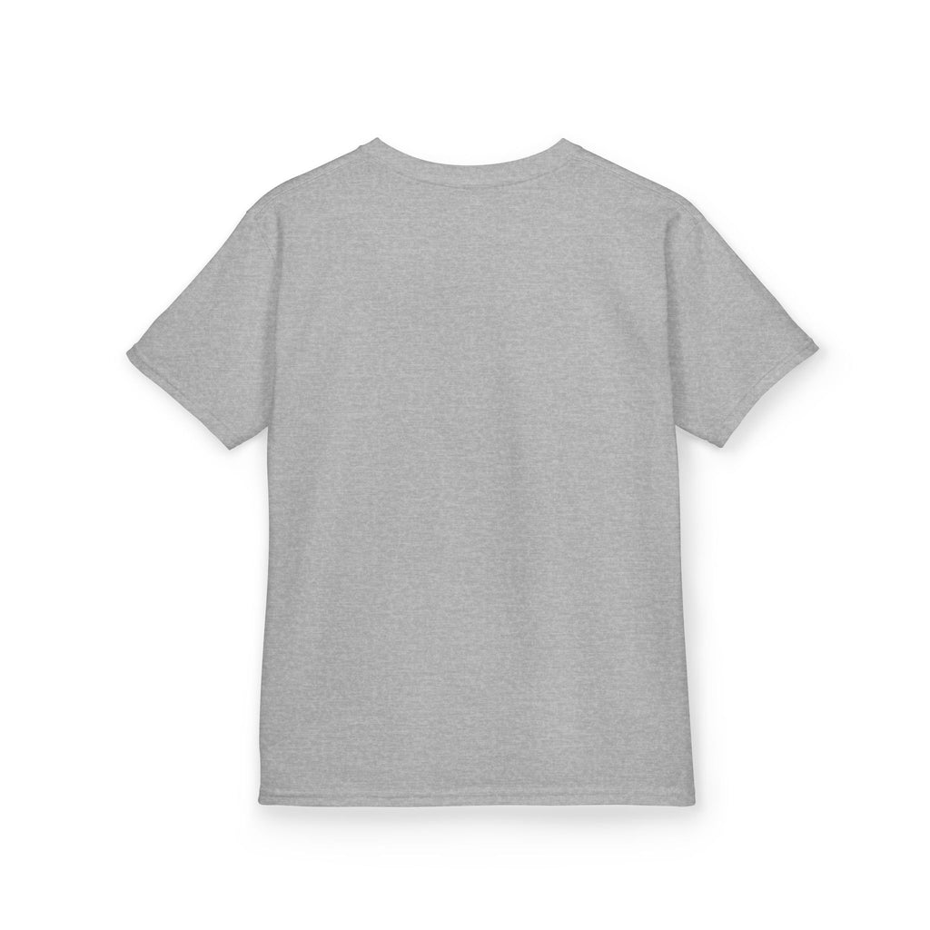 Kids Halloween Tee — "Too Cute to Spook" Black Cat Pumpkin Shirt