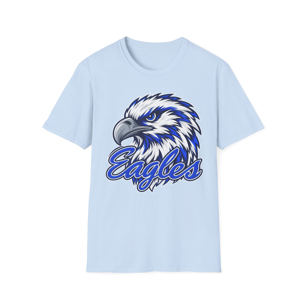 Eagles Graphic T-Shirt — Fierce Blue Eagle Head School Spirit Tee