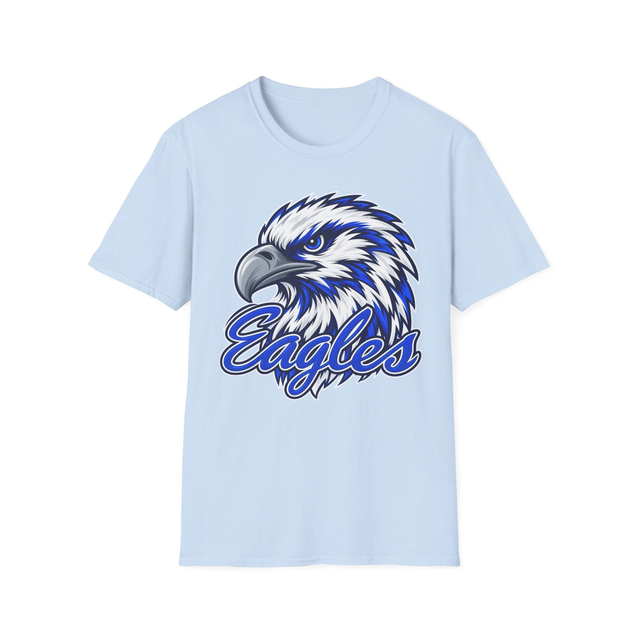 Eagles Graphic T-Shirt — Fierce Blue Eagle Head School Spirit Tee