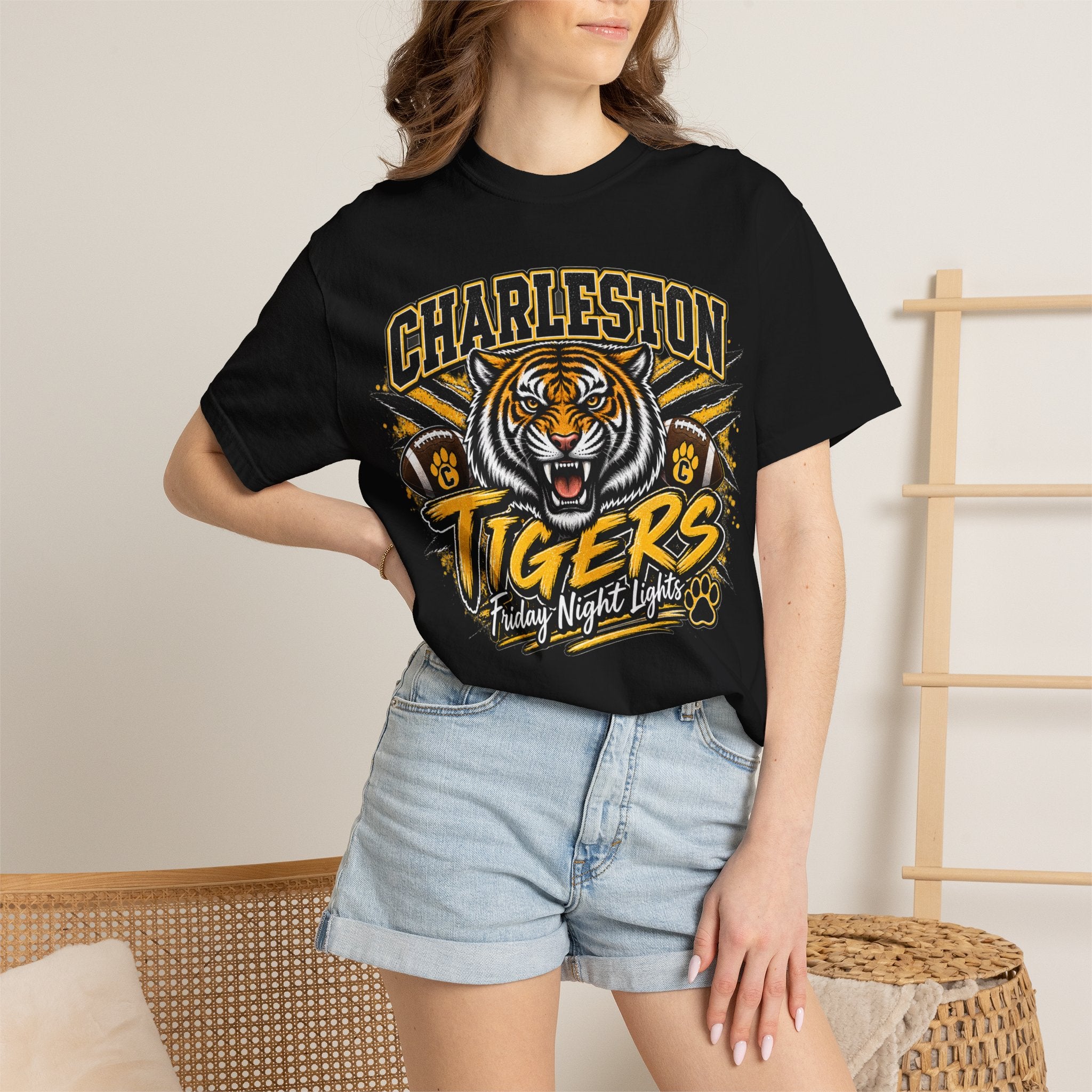Charleston Tigers 'Friday Night Lights' Graphic T-Shirt