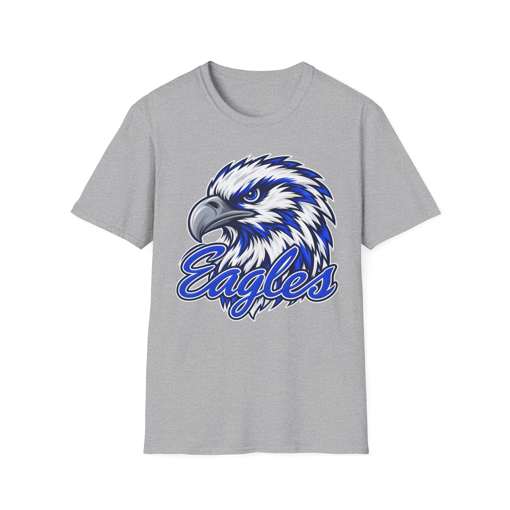 Eagles Graphic T-Shirt — Fierce Blue Eagle Head School Spirit Tee
