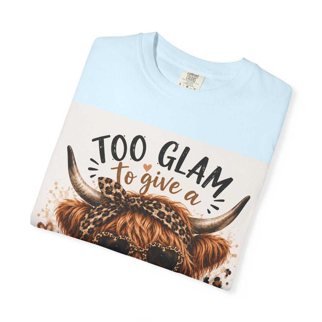 Too Glam to Give a Damn Cow Graphic T-Shirt