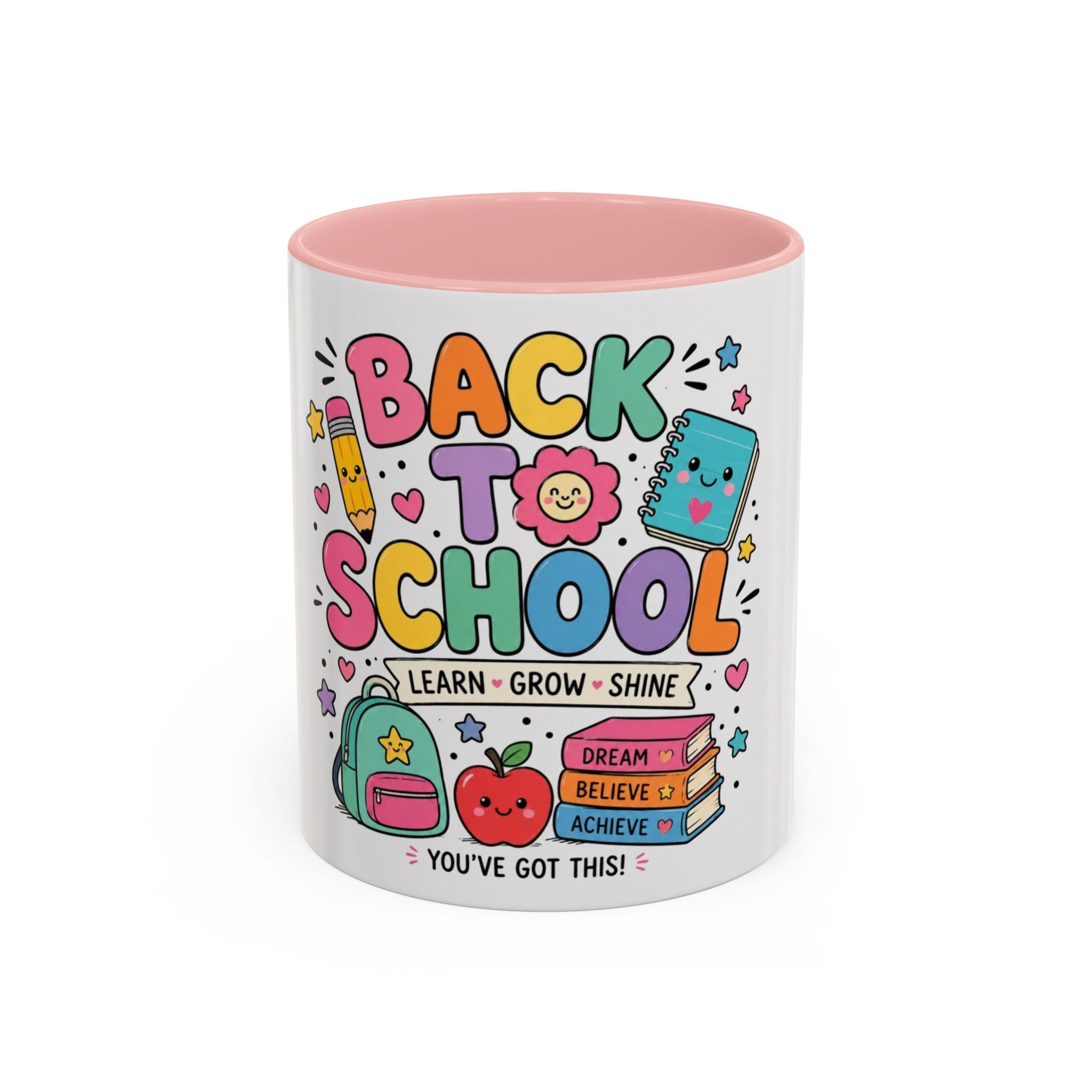 Back to School Coffee Mug — Cute "Back to School" Teacher & Student Gift (Learn • Grow • Shine)