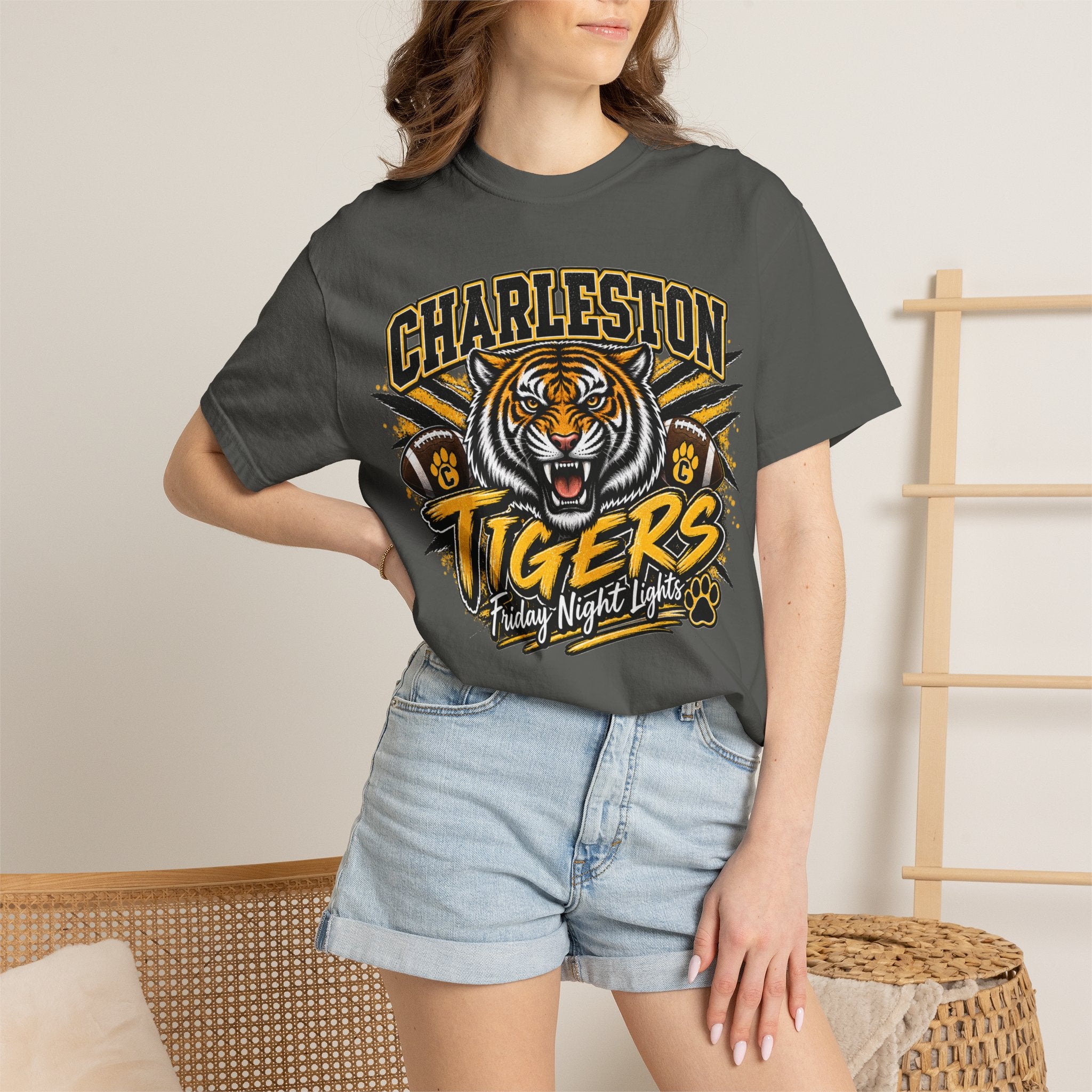 Charleston Tigers 'Friday Night Lights' Graphic T-Shirt