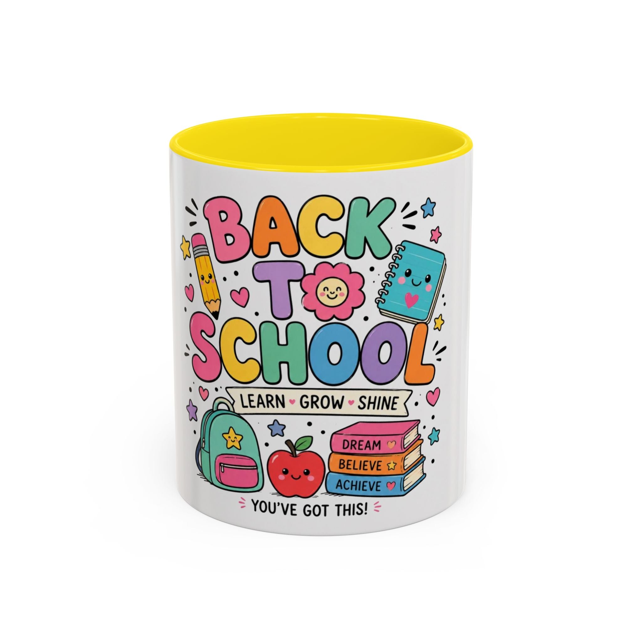 Back to School Coffee Mug — Cute "Back to School" Teacher & Student Gift (Learn • Grow • Shine)