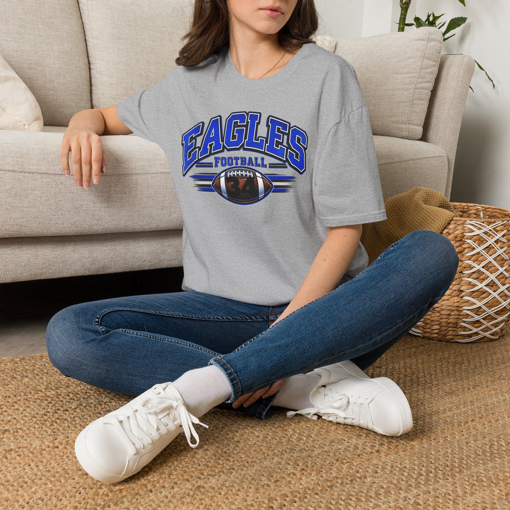 Eagles Football T-Shirt — Retro Team Logo Tee for Fans