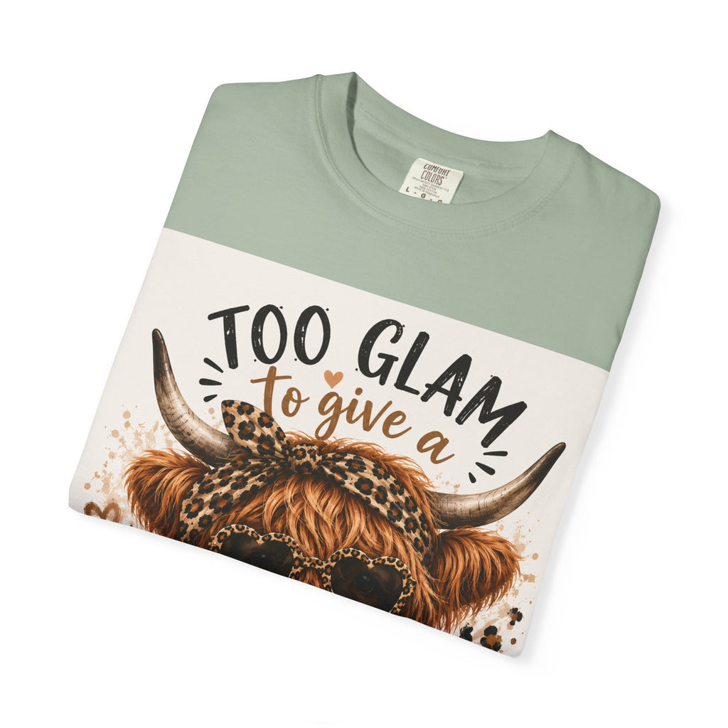 Too Glam to Give a Damn Cow Graphic T-Shirt
