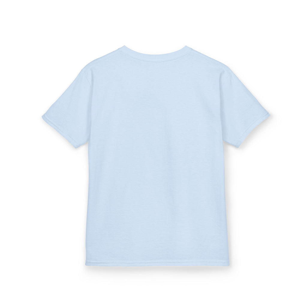 Kids Halloween Tee — "Too Cute to Spook" Black Cat Pumpkin Shirt