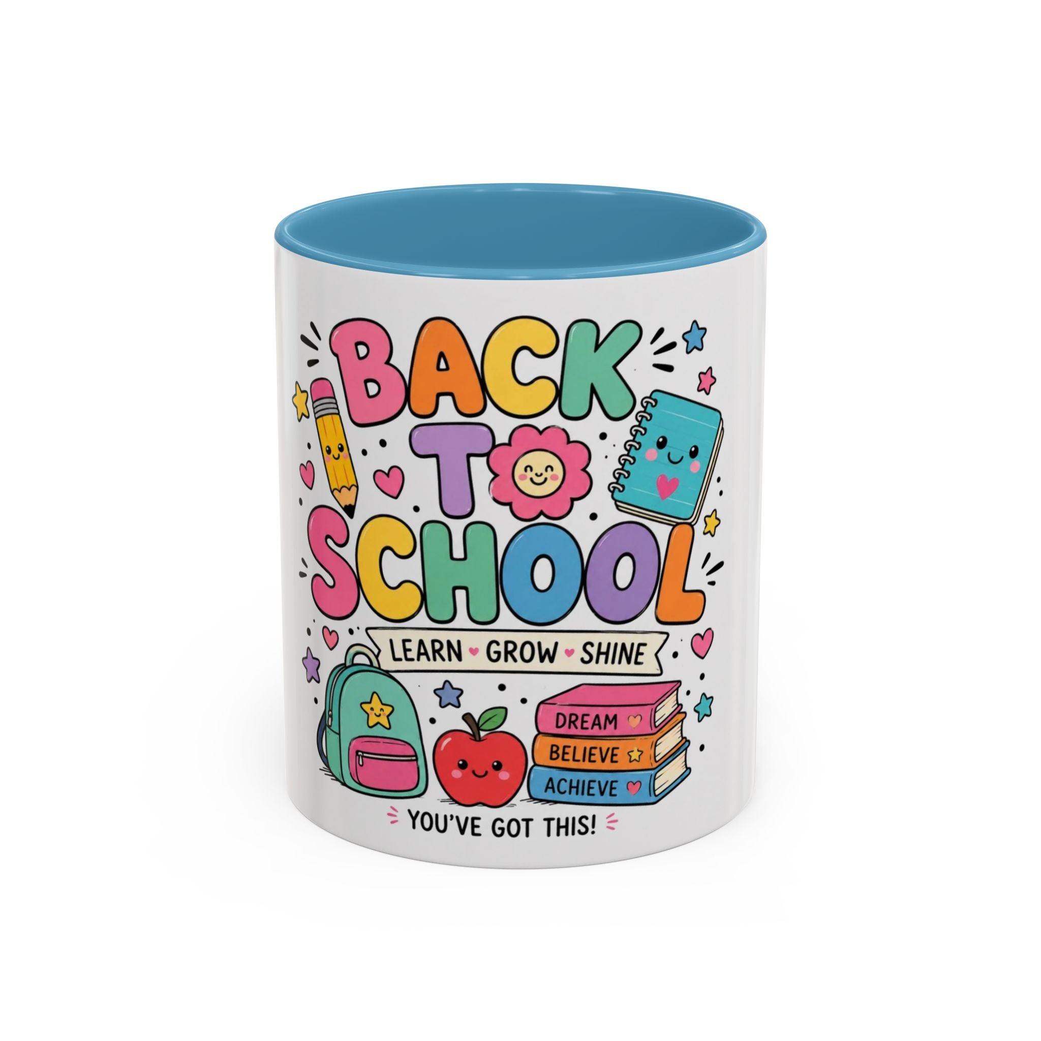 Back to School Coffee Mug — Cute "Back to School" Teacher & Student Gift (Learn • Grow • Shine)