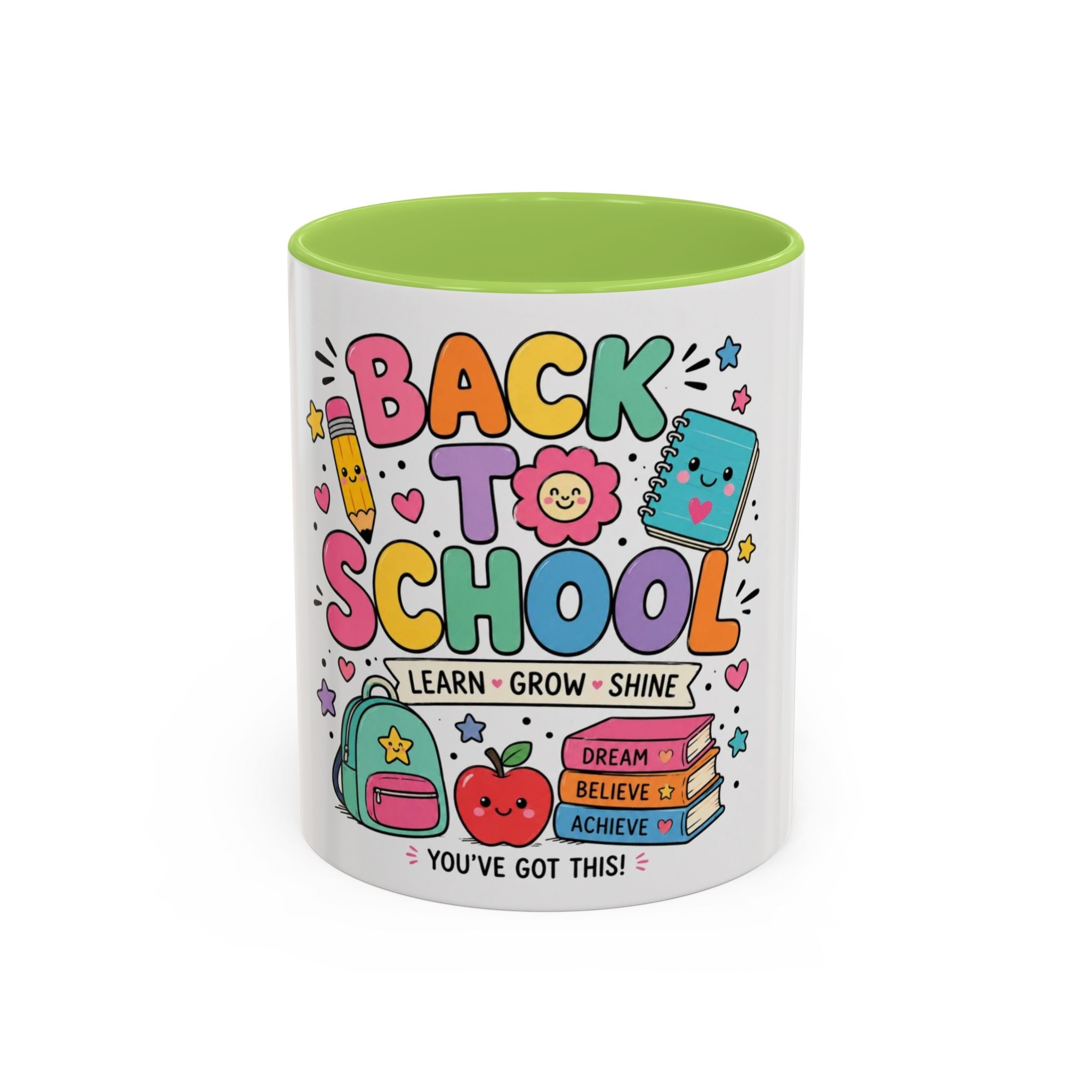 Back to School Coffee Mug — Cute "Back to School" Teacher & Student Gift (Learn • Grow • Shine)
