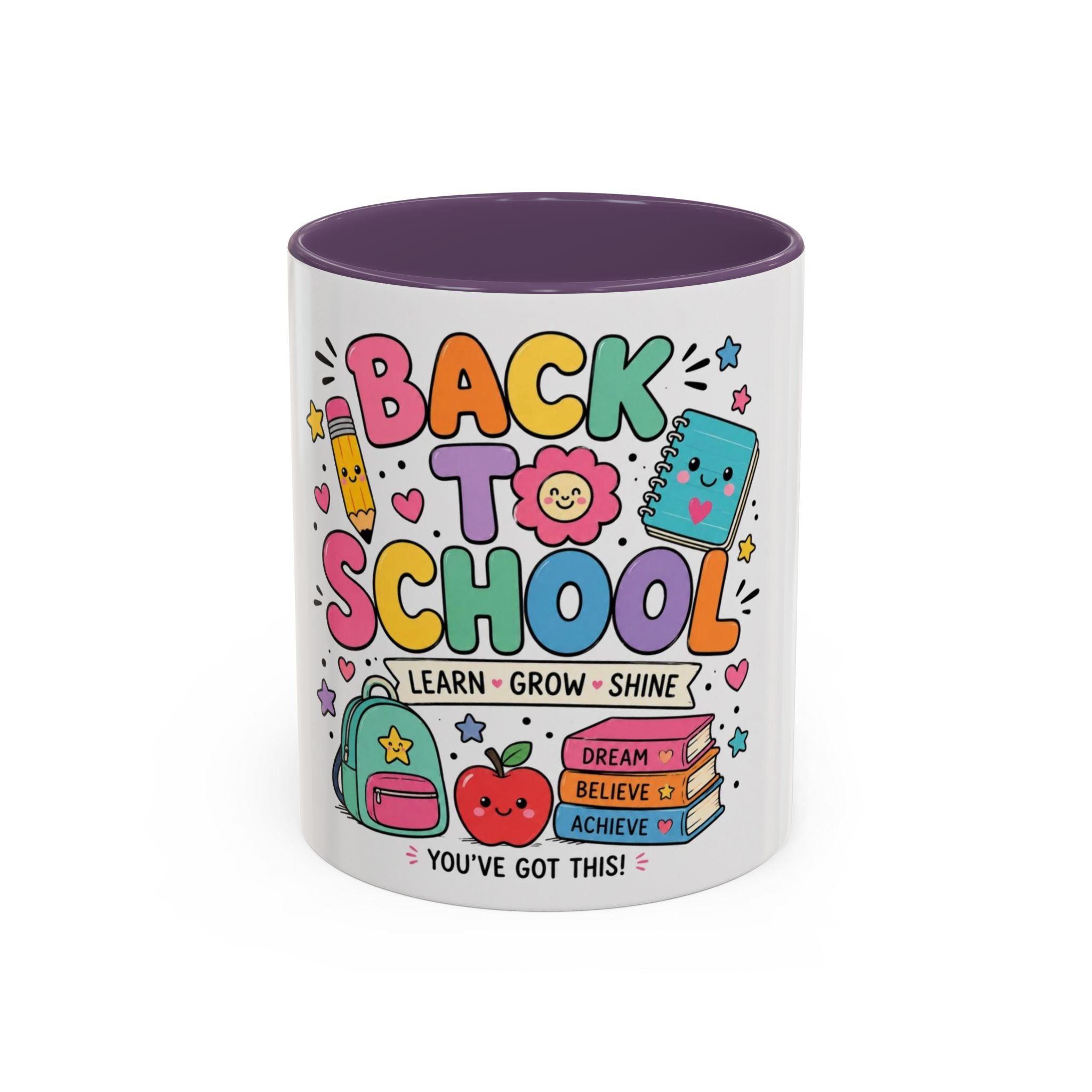 Back to School Coffee Mug — Cute "Back to School" Teacher & Student Gift (Learn • Grow • Shine)