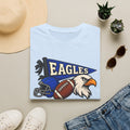 Eagles Football T-Shirt — Helmet, Football & Eagle Pennant Design