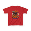 Kids Halloween Tee — "Too Cute to Spook" Black Cat Pumpkin Shirt