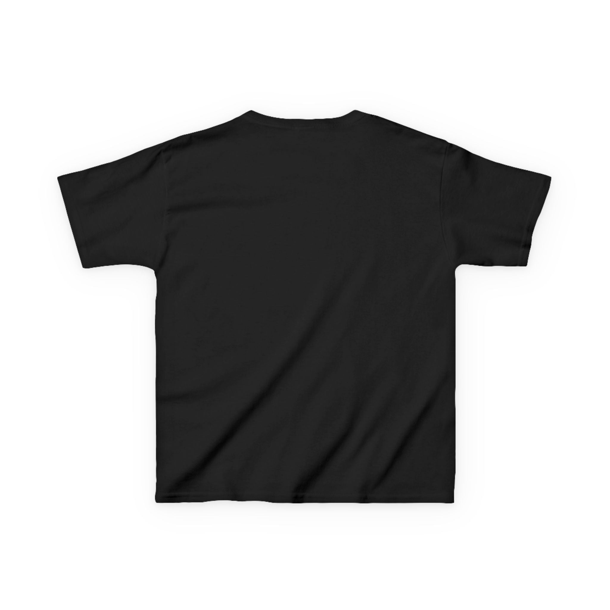 Kids Halloween Tee — "Too Cute to Spook" Black Cat Pumpkin Shirt