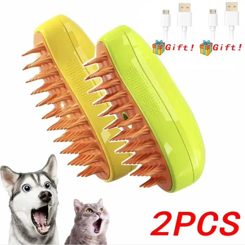 3-in-1 Pet Grooming & Deshedding Brush