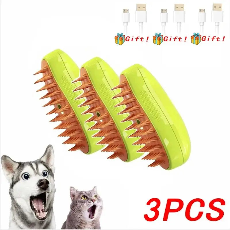3-in-1 Pet Grooming & Deshedding Brush