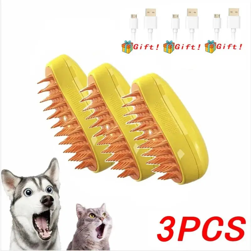 3-in-1 Pet Grooming & Deshedding Brush