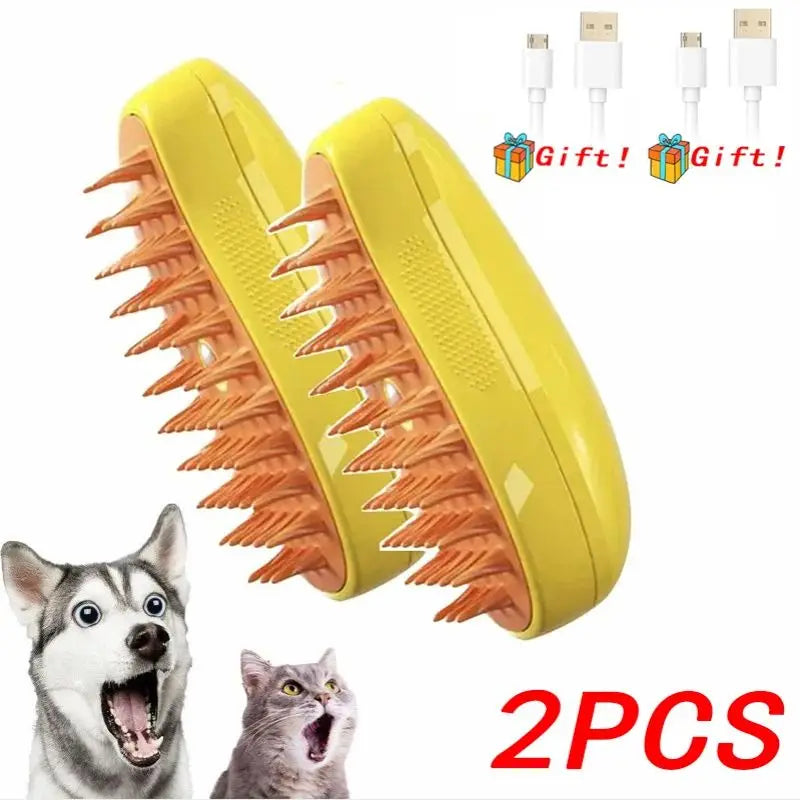3-in-1 Pet Grooming & Deshedding Brush
