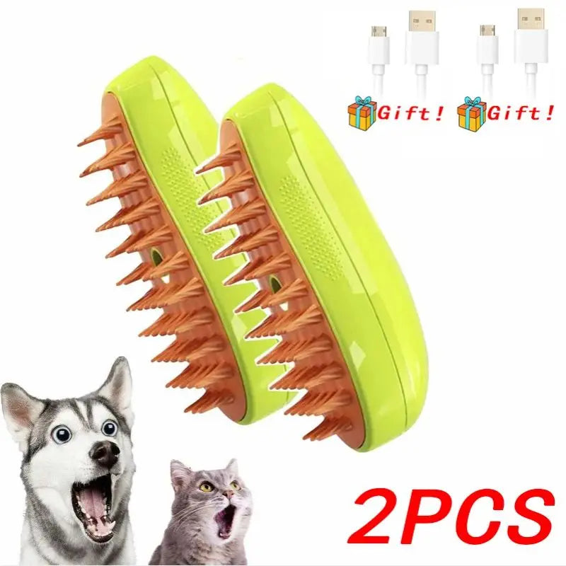 3-in-1 Pet Grooming & Deshedding Brush